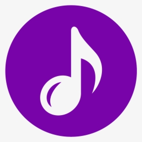 Purple Music Note Icon - Purple Music Notes Logo, HD Png Download, Transparent PNG