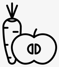 Carrot And Apple Icon - All Myth And Truth, HD Png Download, Transparent PNG