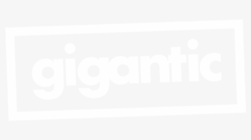 Gigantic Logo White Transparent - White, HD Png Download, Transparent PNG