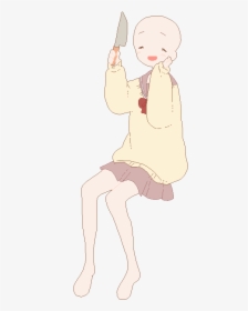 Drawn Doll Base - Anime Girl Base Sitting, HD Png Download, Transparent PNG