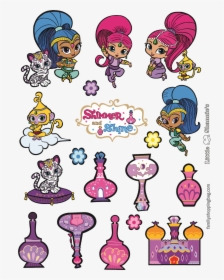 Shimmer And Shine Party Free Download Images For Stickers, - Centros De Mesa De Shimmer Y Shine Decoraciones, HD Png Download, Transparent PNG