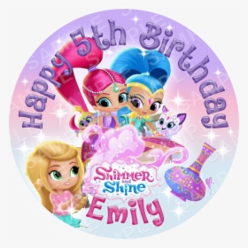 Shimmer And Shine Edible Cake Topper - Shimmer And Shine Drawing, HD Png Download, Transparent PNG