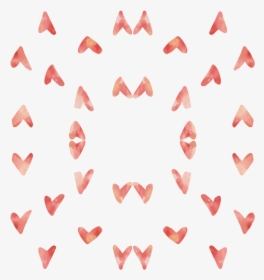 Watercolor Hearts -peaches And Cream Wallpaper Clipart - Watercolor Heart, HD Png Download, Transparent PNG