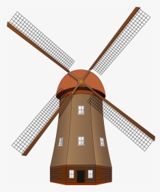 Windmill Large Png Clip Art - Wind Mill Clipart, Transparent Png, Transparent PNG