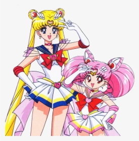 Sailor Moon And Sailor Chibi Moon, HD Png Download, Transparent PNG