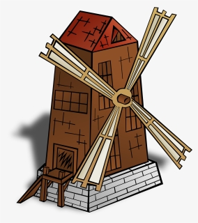 Windmill Clipart Drawing - Mill Clipart, HD Png Download, Transparent PNG