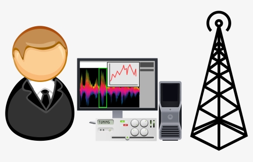 Computer Icons Signal Processing Radio Aerials - Radio Tower Png, Transparent Png, Transparent PNG