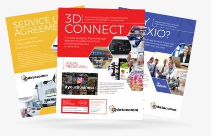 3d Datacomm - Brochures - Flyer, HD Png Download, Transparent PNG