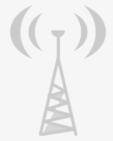 Sender Wifi Tower Gray Radio Transceiver - Torre De Rádio Desenho, HD Png Download, Transparent PNG
