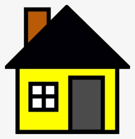 Small House Clipart Clip - Yellow House Clipart, HD Png Download, Transparent PNG