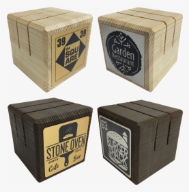 Personalised Wooden Block Menu Holders   Title Personalised - Box, HD Png Download, Transparent PNG
