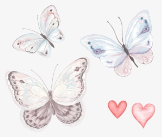 Watercolor Butterfly Fly Cartoon Hand-painted Download - Watercolor Painting, HD Png Download, Transparent PNG