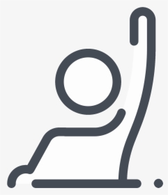 Raise A Hand To Answer Icon - Raise Your Hand Icon, HD Png Download, Transparent PNG