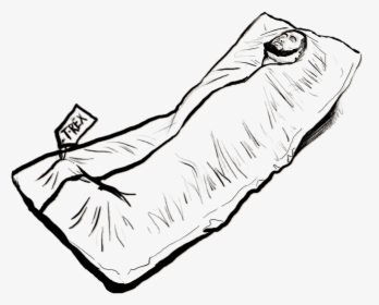 Dead Drawing At Getdrawings - Dead Body Bag Drawing, HD Png Download, Transparent PNG