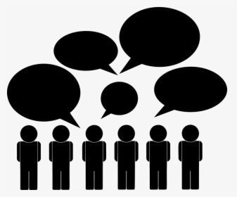 Communicate, Communication, Conference, Crowd - Communication Image Black And White, HD Png Download, Transparent PNG