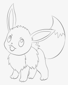 Eevee Lineart By Lilly-gerbil - Eevee Lineart, HD Png Download, Transparent PNG