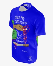Over My Dead Body T-shirt, Royal Blue - Active Shirt, HD Png Download, Transparent PNG