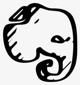 Evernote Logo Sketch - Szkic Logo, HD Png Download, Transparent PNG