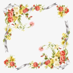 Transparent Flores Clipart - Moldura De Flores Png, Png Download, Transparent PNG