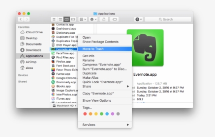 How To Uninstall Evernote On Mac - Uninstall Adobe Creative Cloud 2018, HD Png Download, Transparent PNG