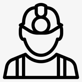 Transparent Construction Worker Icon Png - Construction Worker Line Icons, Png Download, Transparent PNG