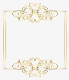 Elegant Gold Frame Png, Transparent Png, Transparent PNG