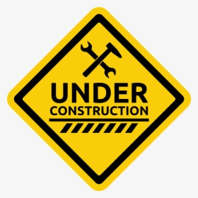 Clip Art Warning Sign Png Best - Png Page Under Construction, Transparent Png, Transparent PNG