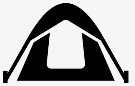 Black Tent Png Image - Tent Clipart Black, Transparent Png, Transparent PNG