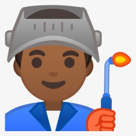Clip Art Cartoon Factory Worker - Factory Worker Emoji, HD Png Download, Transparent PNG