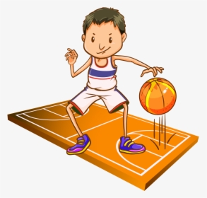 Basketball Royalty-free Clip Art - Bounce A Ball Clipart, HD Png Download, Transparent PNG
