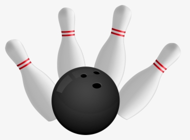 Bowling Ball And Pins Png Clipart - Bowling Clipart Png, Transparent Png, Transparent PNG