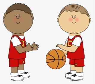 A Boy Playing Basketball Without A Ball Png - Boys Playing Basketball Clipart, Transparent Png, Transparent PNG