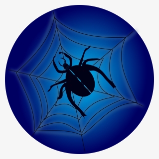 Spider On Web Svg Clip Arts - Spider, HD Png Download, Transparent PNG