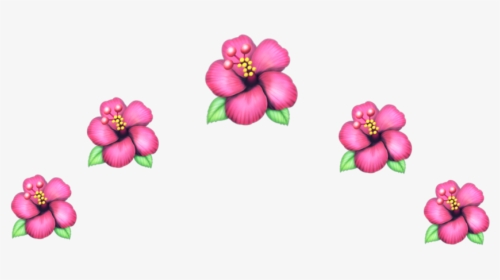 #flower #crown #crownflower #emojiflower #emoji #flowerpink - Flower Crown Headband Emoji, HD Png Download, Transparent PNG