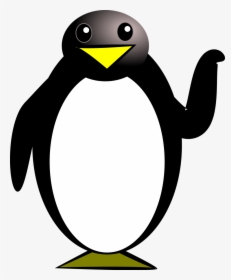 Emperor Penguin Clipart File - Penguin With Yellow Beak, HD Png Download, Transparent PNG
