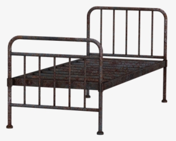 Bed, Metal Bed, Old, Antique, Rust, Rusty, Rusted, - Železné Postele Do Ubytoven, HD Png Download, Transparent PNG