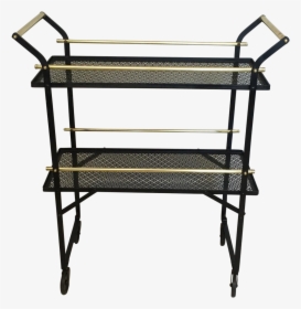 Smart French Black Metal And Brass Bar Cart On Chairish - Shelf, HD Png Download, Transparent PNG