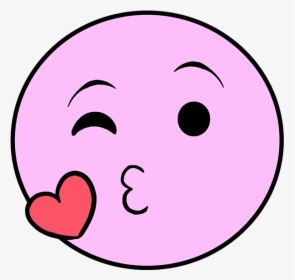 How To Draw Kiss Emoji - Рисовать Смайлики, HD Png Download, Transparent PNG
