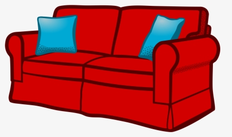 Coloured Clip Arts - Clipart Of A Sofa, HD Png Download, Transparent PNG