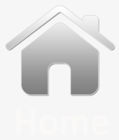 White Home Button Icon , Png Download - White Home Button No Background, Transparent Png, Transparent PNG