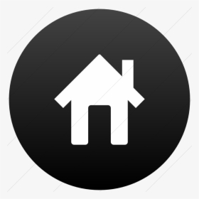 Black Home Icon 13 Black And White Home Icon Images - House Icon Black Circle, HD Png Download, Transparent PNG