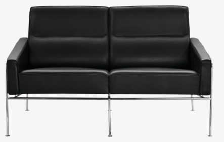 3300 2 Seater Black Elegance Leather - Arne Jacobsen Læder Sofa, HD Png Download, Transparent PNG