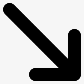 Arrow Down Right Bottom Svg Png Icon - Arrow Pointing Bottom Right, Transparent Png, Transparent PNG