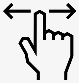 Swipe Arrow Left Right - Swipe Left Right Icon, HD Png Download, Transparent PNG