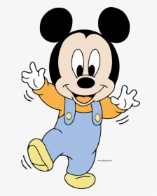 Disney Baby Mickey Balance Clipart Png - Baby Mickey Mouse And Friends Coloring Pages, Transparent Png, Transparent PNG