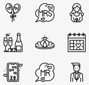 Wedding - Hand Drawn Icon Png, Transparent Png, Transparent PNG