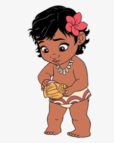 Disney Baby Moana Png Cartoon - Baby Moana Clipart, Transparent Png, Transparent PNG