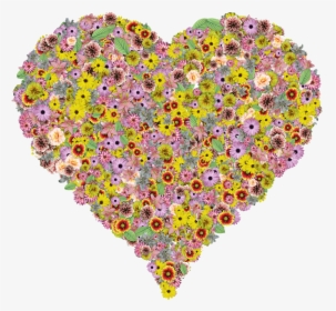 Flower Heart Png Transparent Image - T-shirt, Png Download, Transparent PNG