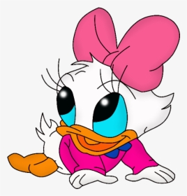 Disney Png Chellye Pinterest - Baby Daisy Duck Drawing, Transparent Png, Transparent PNG