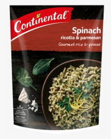 Spinach Ricotta & Parmesan Rice & Quinoa - Continental Pasta Spinach, HD Png Download, Transparent PNG